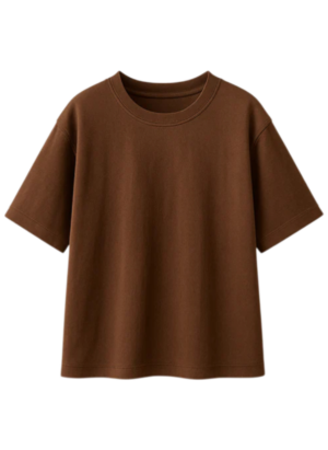 Cafe burda Camiseta Oversize Básica Café En Burda