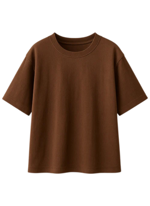 Cafe burda Camiseta Oversize Básica Café En Burda